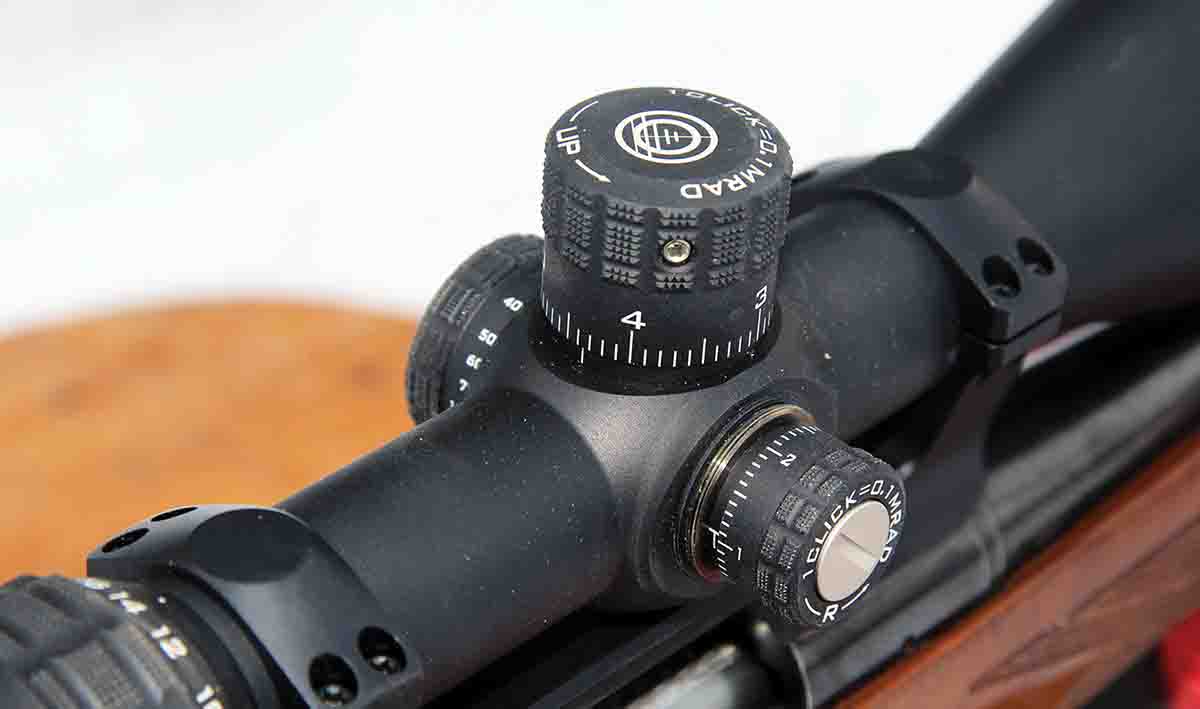 When shooting the Horus Vision HoVR 5-20x 50mm riflescope, corrections are easily made by dialing windage and elevation or employing the optic’s advanced TREMOR3 U.S. SOCOM reticle.
